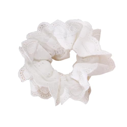 KMGDM Haargummi aus dicker Spitze Oversized Haargummi Haargummi Elegante Haarschnur Scrunchy Frauen Pferdeschwanzhalter von KMGDM