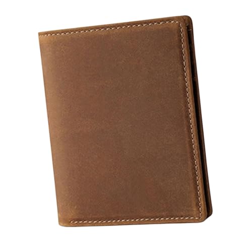 KMGDM Herren Geldbörse Kompakte PU Leder Kurze Geldbörsen Blockieren Münzgeldbörsen Multifunktionaler Kartenhalter für Business und Reisen, Schwarz , 24x34x2.5cm/ 26.5x36.5x2.5cm, Wie abgebildet von KMGDM