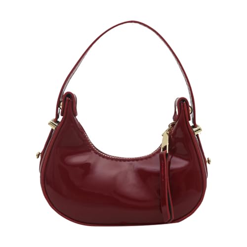 KMGDM Kleine Abendtasche, leicht, PU, modisch, Tragegriff oben, für tägliches Pendeln und Freizeit-Outfit, Re, 14.5x11.5x5cm von KMGDM