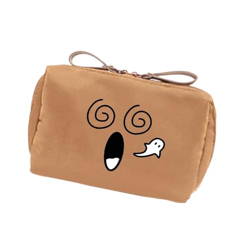 KMGDM Modische Nylon-Kosmetiktasche, organisiert, praktische Make-up-Tasche, Reisetasche, Kulturbeutel, Aufbewahrungstasche für Damen, khaki, 15x5x10cm KMGDM Modische Nylon-Kosmetiktasche, organisiert, praktische Make-up-Tasche, Reisetasche, Kulturbeutel, Aufbewahrungstasche für Damen, khaki, 15x5x10cm von KMGDM