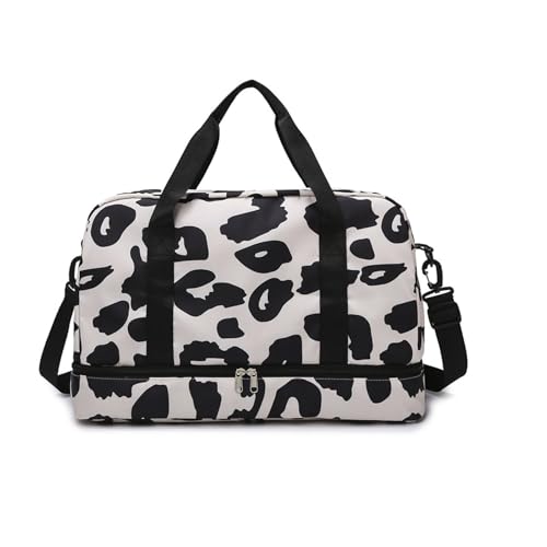 KMGDM Reisetasche Kuhdruck Fitnessbeutel Turnbeutel Sporttasche Große Kapazität Übernachtungstasche Trainingstasche Wochenendtasche, Schwarz , 50x30x25cm, Lippenstift KMGDM Reisetasche Kuhdruck Fitnessbeutel Turnbeutel Sporttasche Große Kapazität Übernachtungstasche Trainingstasche Wochenendtasche, Schwarz , 50x30x25cm, Lippenstift von KMGDM