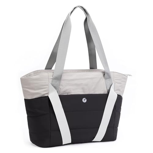 KMGDM Reisetasche Multifunktionale Fitnesstasche Turnbeutel Sporttasche Große Kapazität Schultertasche Gesteppte Trainingstasche, Schwarz , 54x33.5x15x40.5cm, Wie abgebildet von KMGDM