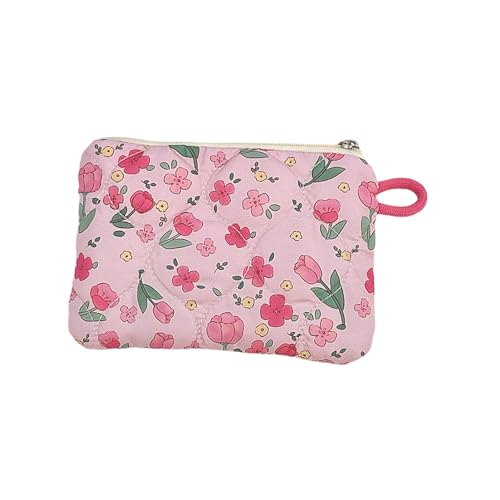 KMGDM Schöne Kosmetiktasche, Cartoon-Kulturbeutel, gesteppt, Make-up-Tasche, ästhetischer Kosmetik-Organizer, Hautpflege-Organizer für Damen, Wie abgebildet., 11x16cm, TypA von KMGDM