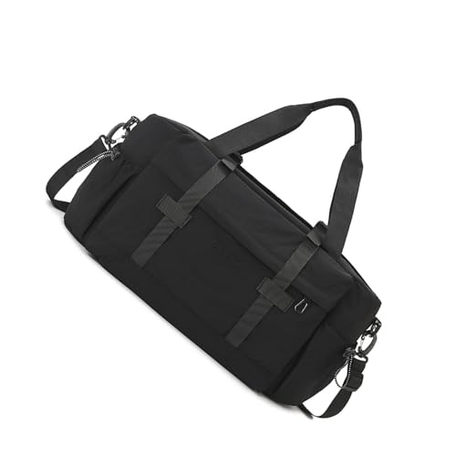 KMGDM Simple Turnbeutel, große Kapazität, Reisetasche, Gepäcktasche, Schultertasche, Fitnesstasche, Übernachtungstasche, Wochenendtasche für Damen und Herren, Schwarz , 24x22x50cm KMGDM Simple Turnbeutel, große Kapazität, Reisetasche, Gepäcktasche, Schultertasche, Fitnesstasche, Übernachtungstasche, Wochenendtasche für Damen und Herren, Schwarz , 24x22x50cm von KMGDM