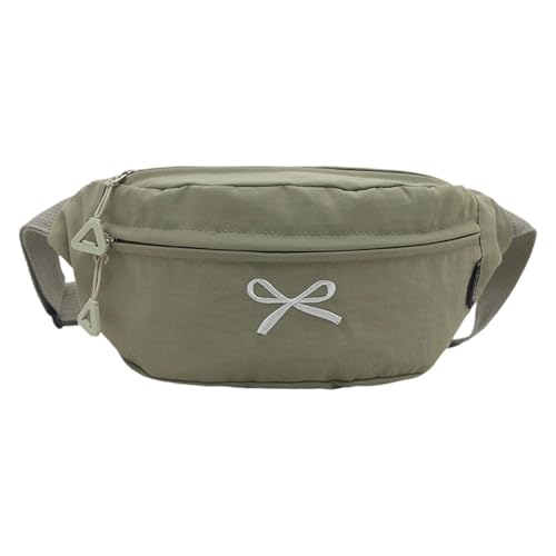 KMGDM Stilvolle Umhängetasche mit Schleife und verstellbarem Riemen, Brusttaschen für Handy, Geldbörse, Schlüssel, kompaktes Design, Schultertasche, grün, 31.5x9x14.5cm KMGDM Stilvolle Umhängetasche mit Schleife und verstellbarem Riemen, Brusttaschen für Handy, Geldbörse, Schlüssel, kompaktes Design, Schultertasche, grün, 31.5x9x14.5cm von KMGDM
