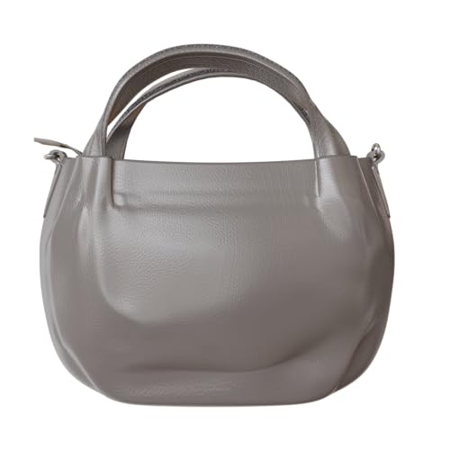 KMISSO Elegante vegane Damen Handtasche aus Kunstleder mit Umhängefunktion 30610 Grey von KMISSO