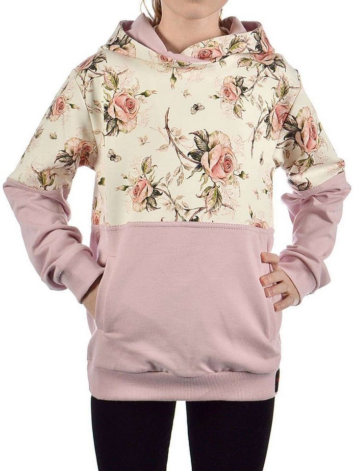 KMISSO Hoodie Mädchen Pullover mit Kapuze Rosenmuster (1-tlg) Hoodie von KMISSO