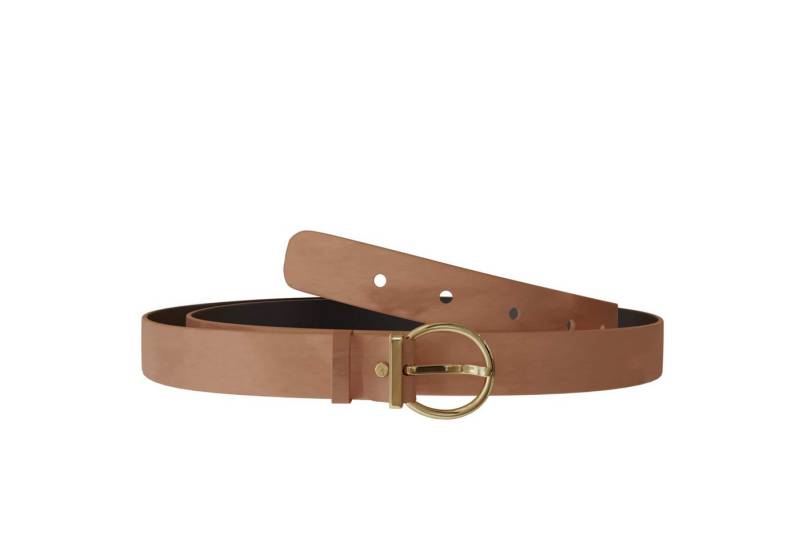 KMISSO Ledergürtel Damen Velours Samt Gürtel Wildleder-Optik Rind Leder 30643 (1-St) im eleganten Look von KMISSO