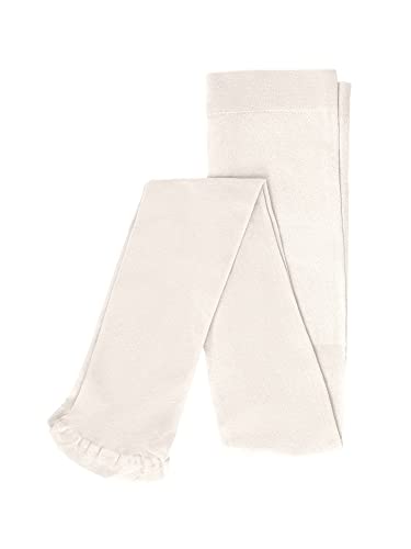 KMISSO Mädchen FeinStrumpfhose Strumpfhose Unifarben 30391 Creme 104/110 von KMISSO