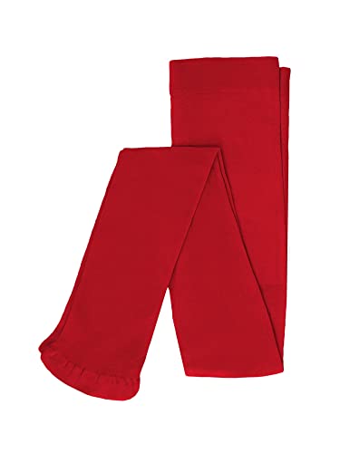 KMISSO Mädchen FeinStrumpfhose Strumpfhose Unifarben 30391 Rot 152 von KMISSO