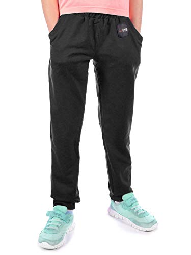 KMISSO Mädchen Freizeit Sport Sotff Hose 30320 Schwarz 134 von KMISSO