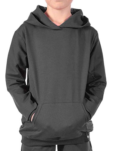 KMISSO Mädchen Kapuzen Pullover Hoodie 30322 Schwarz 152 von KMISSO