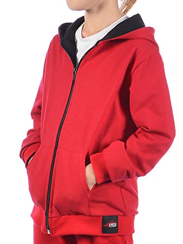 KMISSO Mädchen Kapuzen Sweatjacke 30323 Rot 140 von KMISSO