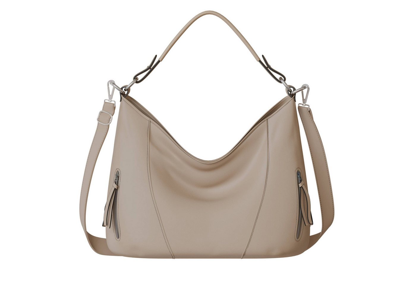 KMISSO Shopper Damen Shopper Hand Henkel Tasche Veganes Leder 30627 (1-tlg), im eleganten Look von KMISSO