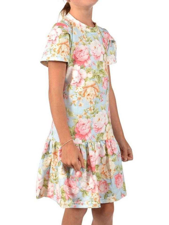 KMISSO Sommerkleid Mädchen Kleid mit Kräuselfaltenrock 30367 (1-tlg) bequem zu tragen von KMISSO