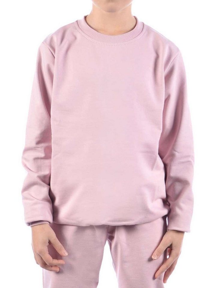 KMISSO Sweatshirt Mädchen Sweatshirt in tollen Farben (1-tlg) mit elastischem Bund von KMISSO