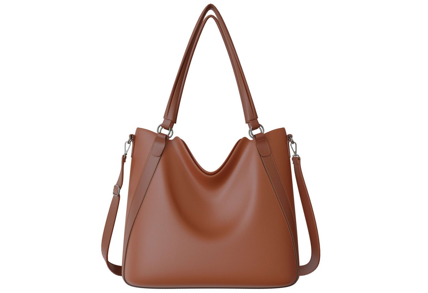 KMISSO Umhängetasche Damen Vegane Shopper Tasche Hobo Bag Umhänge Tasche Veganes Leder 3067 (1-tlg), im eleganten Look von KMISSO