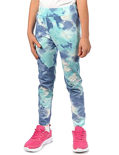 Kinder Mädchen Freizeit Batik Leggings Sport Hose 30343 Blau 128 von KMISSO