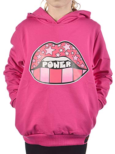 Kinder Mädchen Hoodie Kapuzen Pullover 30327 Pink 152 von KMISSO