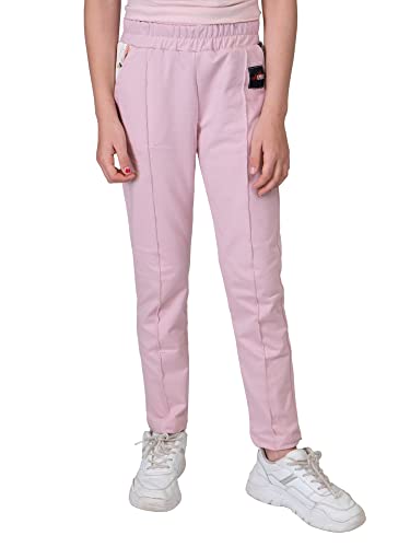 Kinder Mädchen Stoff Freizeit Sport Hose 30360 Rosa 110 von KMISSO