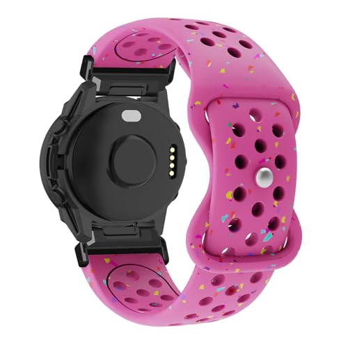 Silikon Armbänder Kompatibel mit Garmin Descent G2 Armband, mit Verstellbarer Schnalle Weiches Atmungsaktiv Farbigen Flocken Männer Frauen Sport Ersatzarmband für Garmin Descent G2 Uhrenarmband (4) Silikon Armbänder Kompatibel mit Garmin Descent G2 Armband, mit Verstellbarer Schnalle Weiches Atmungsaktiv Farbigen Flocken Männer Frauen Sport Ersatzarmband für Garmin Descent G2 Uhrenarmband (4) von KMKJSH