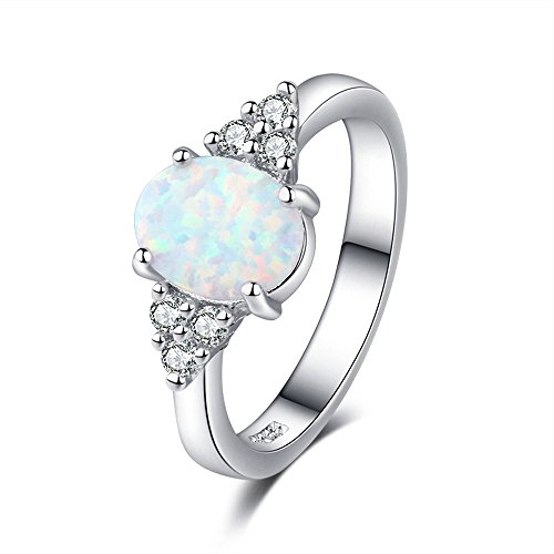 KMKM Damen Ring Emaille 925 Sterling Silber grau floral rhodiniert mit Glitzern von KMKM