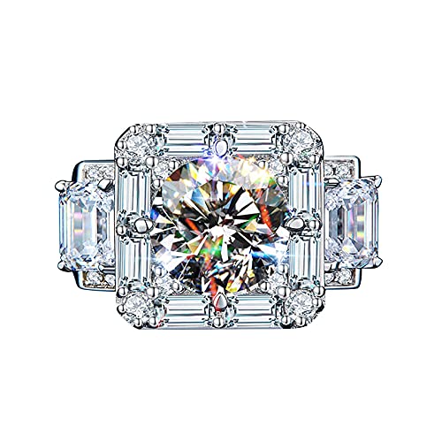 KMKM Wassertropfenform Ringe modeschmuck für Damen Retro Kristall Zirkon Paar Kreativität Geschenk Exquisit Ringe modeschmuck für Damen von KMKM