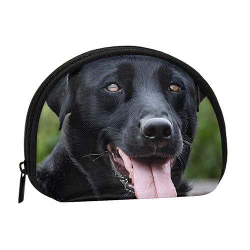 (Rottweiler Wallpaper) Kleine Münzgeldbörse Mini Geldbörse Reißverschluss Münztasche Wechselgeldbörse für Damen und Herren, tragbare Make-up-Tasche, Kosmetiktasche, schwarz, Einheitsgröße, lässig, von KMNHBGF