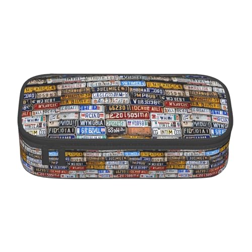 KMNHBGF (Kennzeichen) Reißverschlusstasche Organizer Reisebox Organizer Tasche für Männer Frauen Erwachsene, Schwarz, Einheitsgröße, modisch, Schwarz , Einheitsgröße, modisch von KMNHBGF