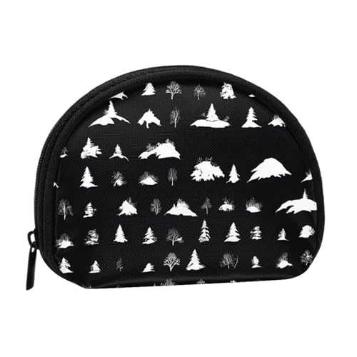 KMNHBGF Kleine Münzbörse mit Reißverschluss, für Damen und Herren, tragbare Make-up-Tasche, Kosmetiktasche, Schwarz, Einheitsgröße, lässig, Schwarz , Einheitsgröße, Casual von KMNHBGF