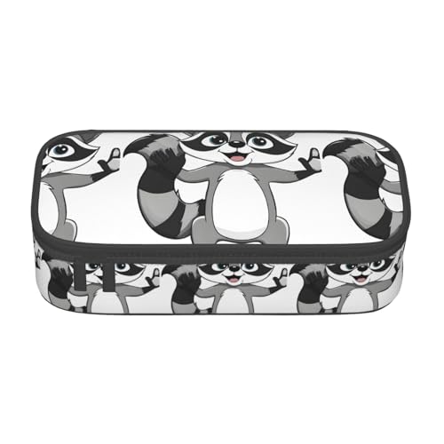 KMNHBGF Reißverschluss-Tasche mit niedlichem Karikatur und Waschbär-Design, für Herren, Damen, Erwachsene, schwarz, Einheitsgröße, modisch, Schwarz , Einheitsgröße, modisch KMNHBGF Reißverschluss-Tasche mit niedlichem Karikatur und Waschbär-Design, für Herren, Damen, Erwachsene, schwarz, Einheitsgröße, modisch, Schwarz , Einheitsgröße, modisch von KMNHBGF