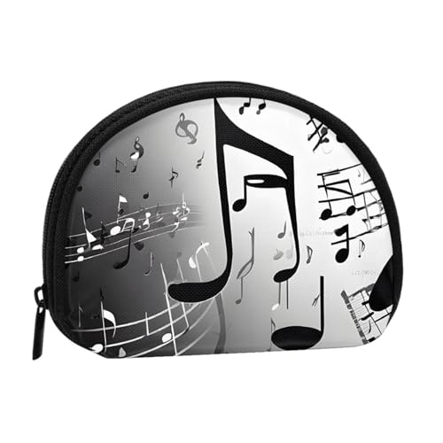 Kleine Geldbörse mit Musiknoten bedruckt, Mini-Geldbörse, Reißverschluss, Münztasche, Kleingeldbörse für Damen und Herren, tragbare Make-up-Tasche, Kosmetiktasche, schwarz, Einheitsgröße, lässig, Kleine Geldbörse mit Musiknoten bedruckt, Mini-Geldbörse, Reißverschluss, Münztasche, Kleingeldbörse für Damen und Herren, tragbare Make-up-Tasche, Kosmetiktasche, schwarz, Einheitsgröße, lässig, von KMNHBGF