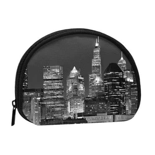 Kleine Münzbörse mit Reißverschluss, Kleingeldbörse für Damen und Herren, tragbare Make-up-Tasche, Kosmetiktasche, schwarz, Einheitsgröße, lässig, Schwarz , Einheitsgröße, Casual von KMNHBGF