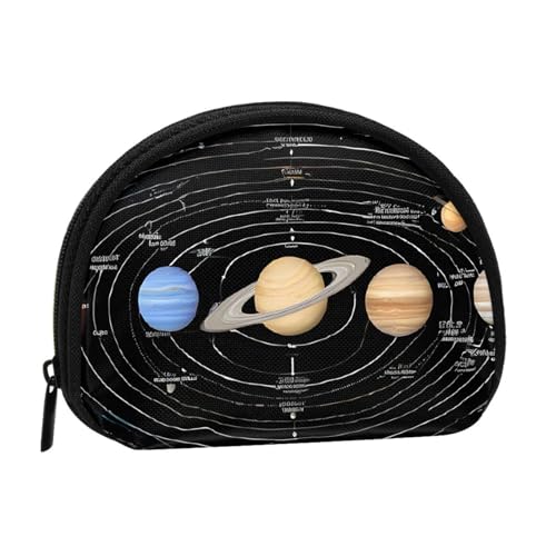 Kleine Münzbörse mit Reißverschluss, Münzbeutel, für Damen und Herren, tragbare Make-up-Tasche, Kosmetiktasche, schwarz, Einheitsgröße, lässig, Schwarz , Einheitsgröße, Casual von KMNHBGF