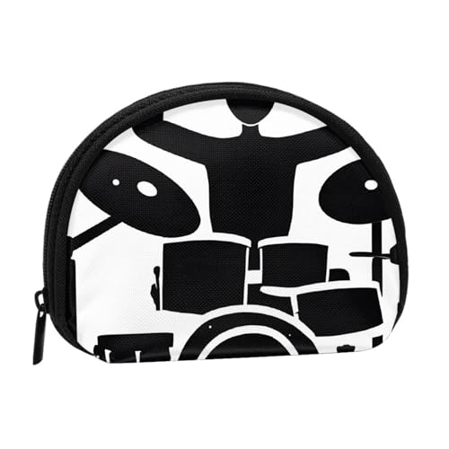 Kleine Münzbörse mit Reißverschluss, für Damen und Herren, tragbare Make-up-Tasche, Kosmetiktasche, schwarz, Einheitsgröße, lässig, Schwarz , Einheitsgröße, Casual von KMNHBGF