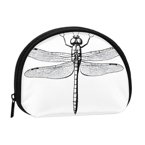 Kleine Münzbörse mit Reißverschluss, für Damen und Herren, tragbare Make-up-Tasche, Kosmetiktasche, schwarz, Einheitsgröße, lässig, Schwarz , Einheitsgröße, Casual von KMNHBGF