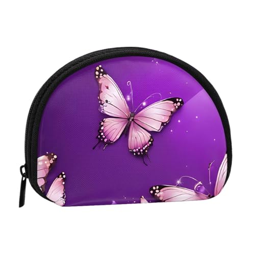 Kleine Münzgeldbörse mit Reißverschluss, für Damen und Herren, tragbare Make-up-Tasche, Kosmetiktasche, Schwarz, Einheitsgröße, lässig, Schwarz , Einheitsgröße, Casual von KMNHBGF