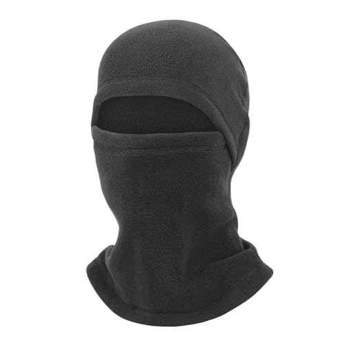 KMOCEPLY Sturmmaske Winter Fahrradmütze Ski Zubehör Skifahren Gesichtsschutz Kopfhaube Laufmaske UV-Schutz Winddicht Warm Motorradfahren Helmfutter Snowboarden für Radfahren Outdoor Sports (Schwarz) von KMOCEPLY