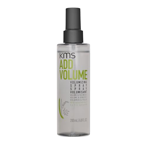 KMS ADDVOLUME Volumizing Spray für feines bis mittelstarkes, kraftloses Haar, mehr Volumen, Fülle und Dichte, vegane Formulierung mit upgecyceltem Reis, ohne Silikone, 200ml von KMS