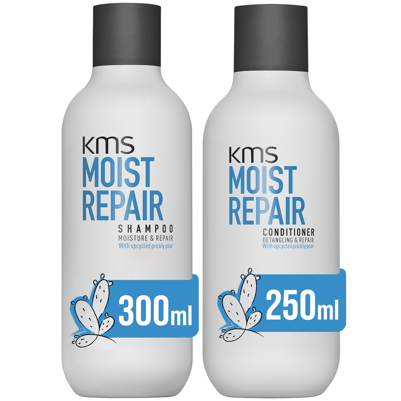 KMS Moist Repair Hair Rescue Shampoo and Conditioner Bundle for Dry and Damaged Hair von KMS