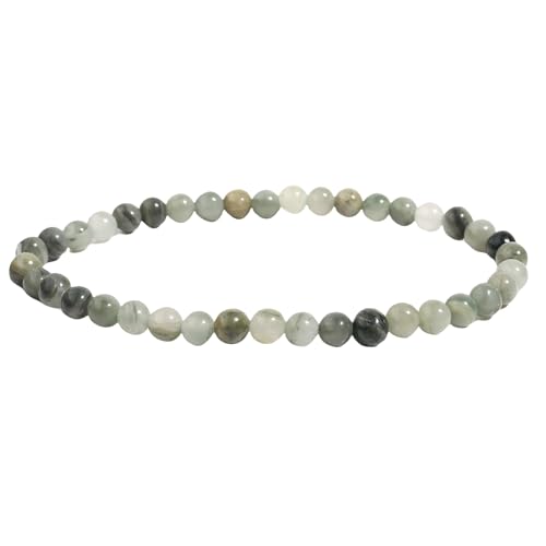 4mm Handgefertigtes Armband aus Natursteinperlen, Unisex, Grünes Grasachat, Verstellbares Stretch-Armband, Einfacher Stil, Yoga-Armreif, Geeignet für Party und Hochzeit, 4mm 4mm Handgefertigtes Armband aus Natursteinperlen, Unisex, Grünes Grasachat, Verstellbares Stretch-Armband, Einfacher Stil, Yoga-Armreif, Geeignet für Party und Hochzeit, 4mm von KNDSSMY