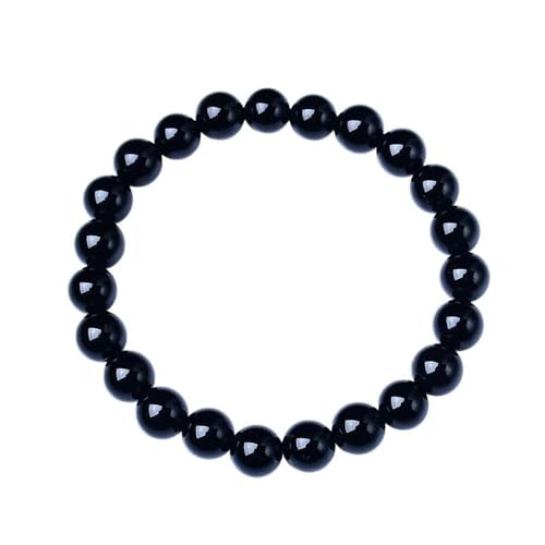 KNDSSMY Armband Aus Naturstein Edelsteinperlen – Verstellbare 8 mm Schwarze Obsidian Armreifen, Elastisch, für Damen, Herren und Jugendliche, Yoga Armreif, Stilvoll und Charmant, 8 mm KNDSSMY Armband Aus Naturstein Edelsteinperlen – Verstellbare 8 mm Schwarze Obsidian Armreifen, Elastisch, für Damen, Herren und Jugendliche, Yoga Armreif, Stilvoll und Charmant, 8 mm von KNDSSMY