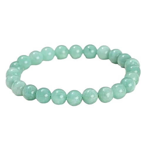 KNDSSMY Armband aus Naturstein-Edelsteinen, Armband mit Grünen Jadeperlen Für Frauen, Modischer Handgefertigter Stretch-Armreif, Geschenke Für Frauen und Mädchen Zum Geburtstag und Valentinstag, 8mm KNDSSMY Armband aus Naturstein-Edelsteinen, Armband mit Grünen Jadeperlen Für Frauen, Modischer Handgefertigter Stretch-Armreif, Geschenke Für Frauen und Mädchen Zum Geburtstag und Valentinstag, 8mm von KNDSSMY