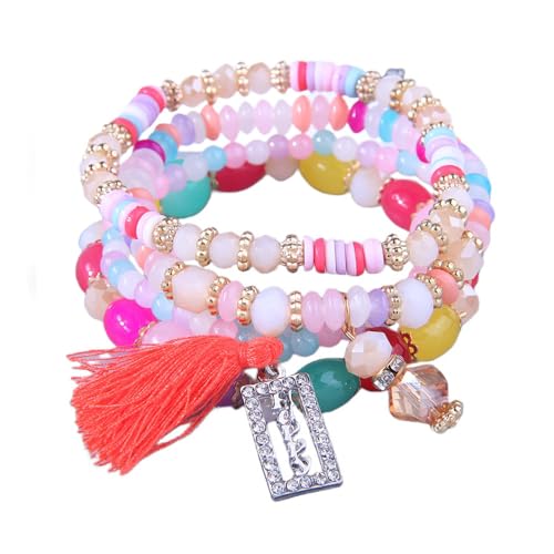KNDSSMY Buntes Naturstein-Stretch-Perlenarmband für Frauen, Verstellbares Handgefertigtes Perlenarmband, Boho-Sommer-Strand-Armreif, Stilvoll und Bezaubernd, Bunt KNDSSMY Buntes Naturstein-Stretch-Perlenarmband für Frauen, Verstellbares Handgefertigtes Perlenarmband, Boho-Sommer-Strand-Armreif, Stilvoll und Bezaubernd, Bunt von KNDSSMY