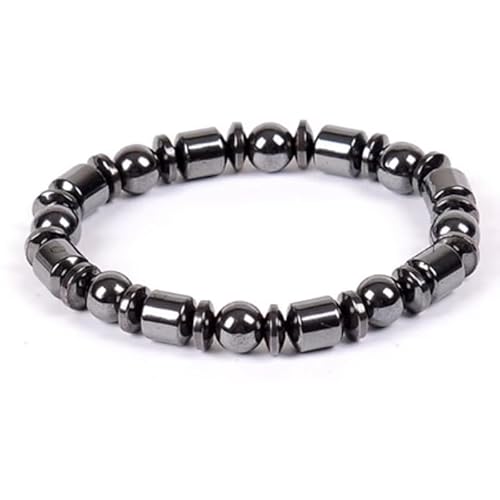 KNDSSMY Modische, Handgefertigte Armbänder Aus Naturstein für Damen und Herren, 8 mm Armband mit Schwarzen Magnetsteinperlen, Verstellbarer Yoga Armreif, Stilvoll und Charmant, 8 mm KNDSSMY Modische, Handgefertigte Armbänder Aus Naturstein für Damen und Herren, 8 mm Armband mit Schwarzen Magnetsteinperlen, Verstellbarer Yoga Armreif, Stilvoll und Charmant, 8 mm von KNDSSMY
