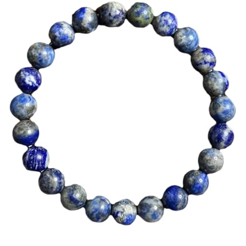 KNDSSMY Unisex Naturstein Stretch Perlenarmband, 8mm Dunkelblau Lapislazuli Armband Verstellbar Handgemacht Paar Armreif Geschenke Für Partner & Freunde 8mm KNDSSMY Unisex Naturstein Stretch Perlenarmband, 8mm Dunkelblau Lapislazuli Armband Verstellbar Handgemacht Paar Armreif Geschenke Für Partner & Freunde 8mm von KNDSSMY
