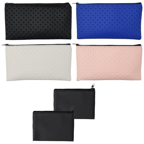 KNGNGK 6 Stück Banktaschen Kunstleder Bankmappe PU Leder Geldtasche A5 Geldmappe PU Leder Dokumententasche Geldscheintasche mit Reißverschluss für A5 Dokumente Business Haushalt Schule Wasserdicht KNGNGK 6 Stück Banktaschen Kunstleder Bankmappe PU Leder Geldtasche A5 Geldmappe PU Leder Dokumententasche Geldscheintasche mit Reißverschluss für A5 Dokumente Business Haushalt Schule Wasserdicht von KNGNGK