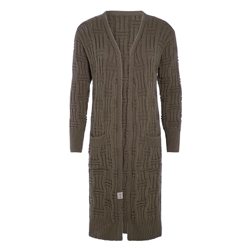 KNIT FACTORY - Bobby Lange Strickjacke - Cappuccino - 36/38 von KNIT FACTORY