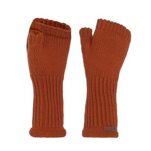 KNIT FACTORY - Cleo Handstulpen - Fingerlose Handschuhe - Gestrickte Handschuhe für Winter - Damen Handstulpen aus Wolle - Hochwertige Qualität - Terra von KNIT FACTORY