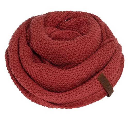 KNIT FACTORY - Coco Loop Schal - Gestrickter Schlauchschal - Für Damen und Herren - Herbst & Winter Essentials - Zeitloses Mode-Accessoire - Strickschal mit Wolle - Baked Apple von KNIT FACTORY